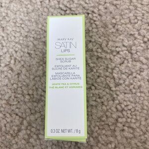 Mary Kay Satin Lips SHEA SUGAR SCRUB Softens White Tea & Citrus